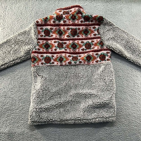 Simply Southern Sherpa Sweater Womens Small Aztec Turtle Sherpa Warm - Picture 7 of 8